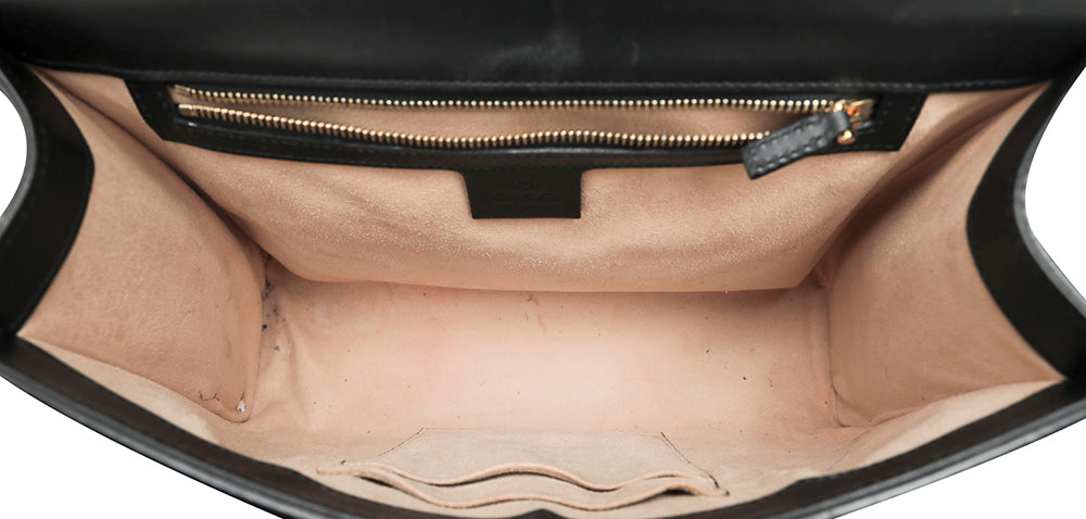 Gucci Black Guccissima Padlock Bag-Gucci-THE CLOSET