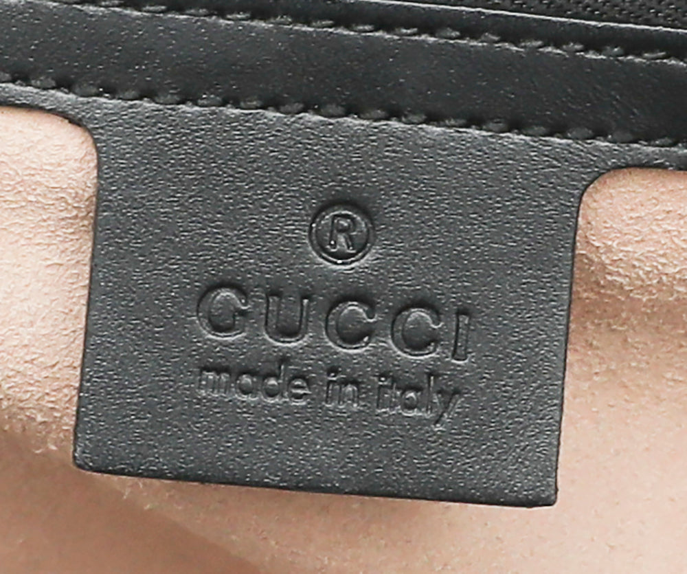 Gucci Black Guccissima Padlock Bag-Gucci-THE CLOSET