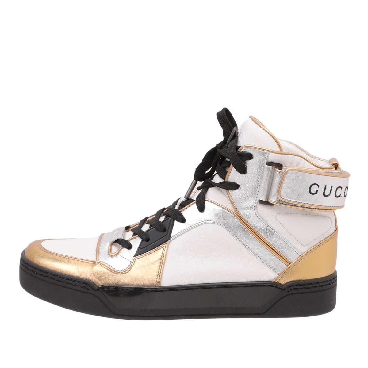 Gucci Tricolor High Top Sneakers 41.5-Gucci-THE CLOSET