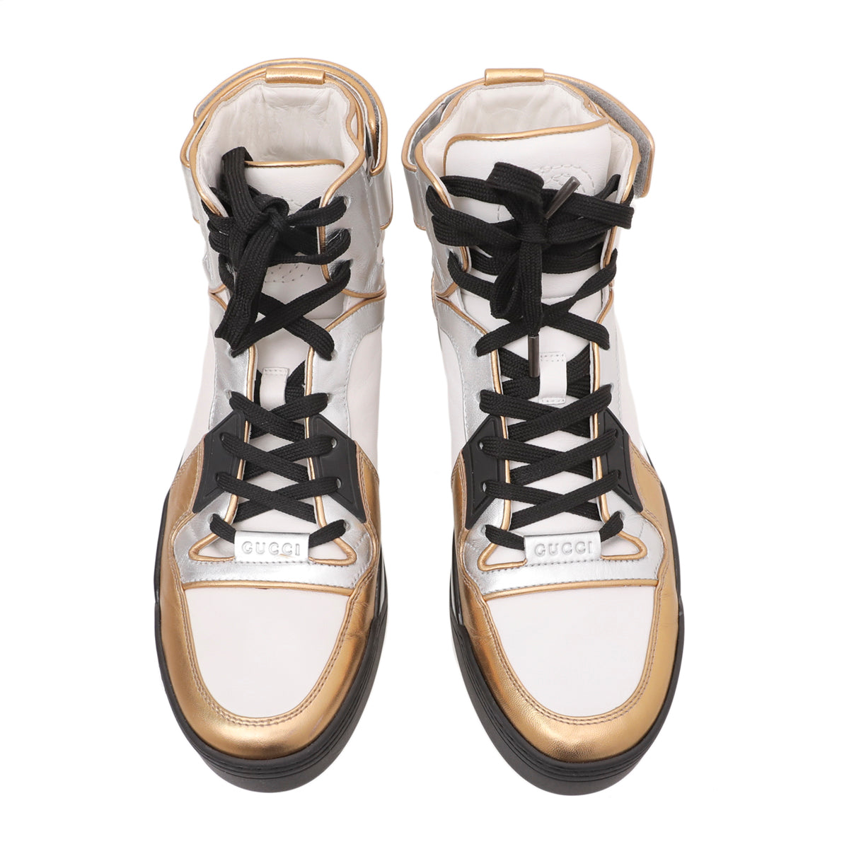Gucci Tricolor High Top Sneakers 41.5-Gucci-THE CLOSET