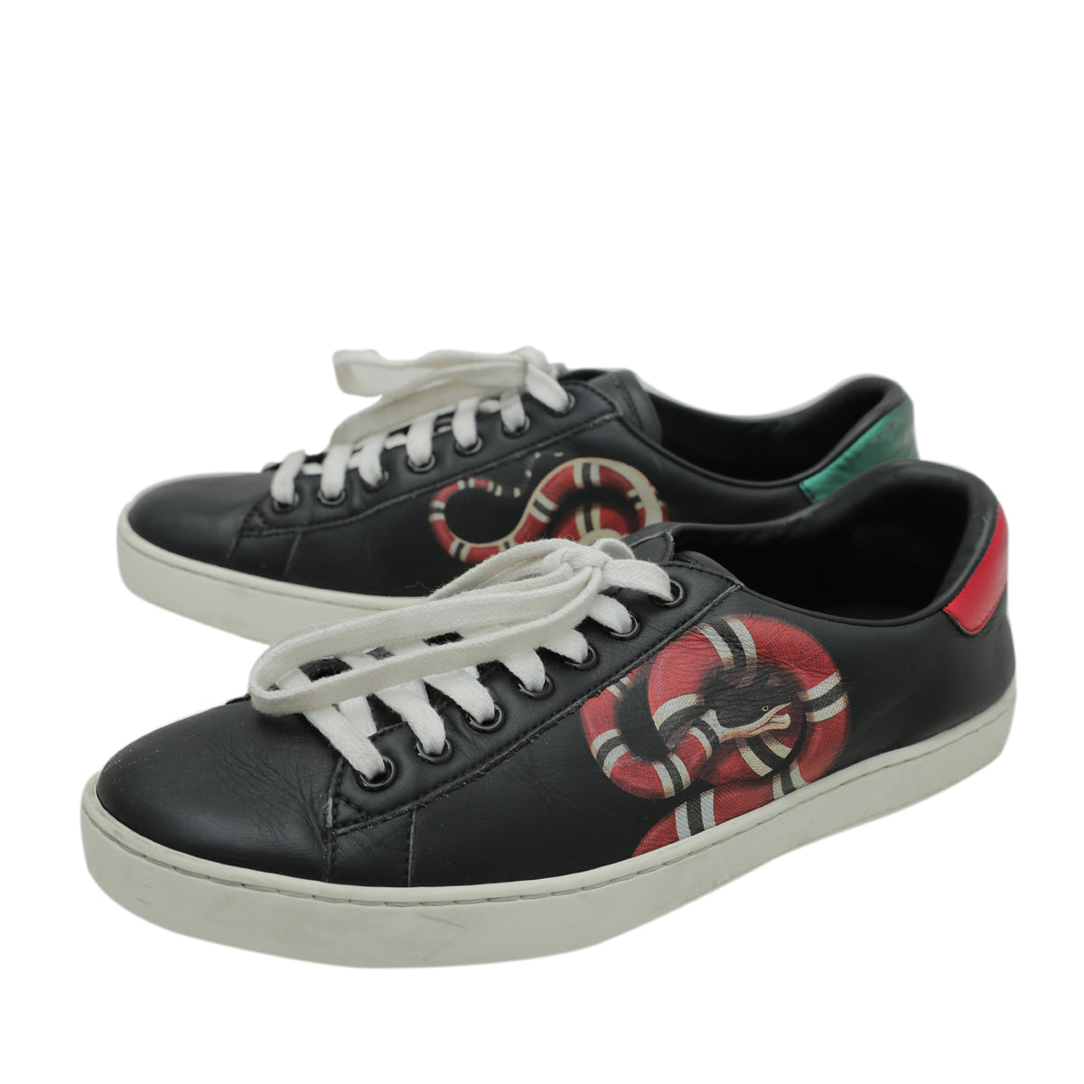 Gucci Black Multicolor Kingsnake Men's Ace Sneakers 5