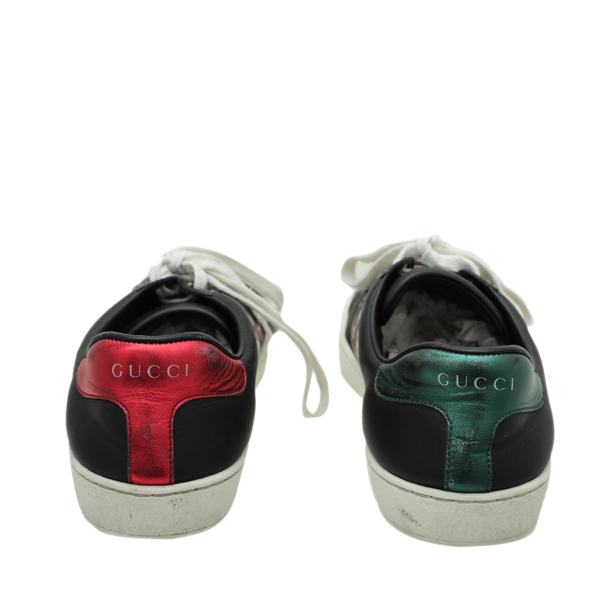 Gucci Black Multicolor Kingsnake Men's Ace Sneakers 5-Gucci-THE CLOSET