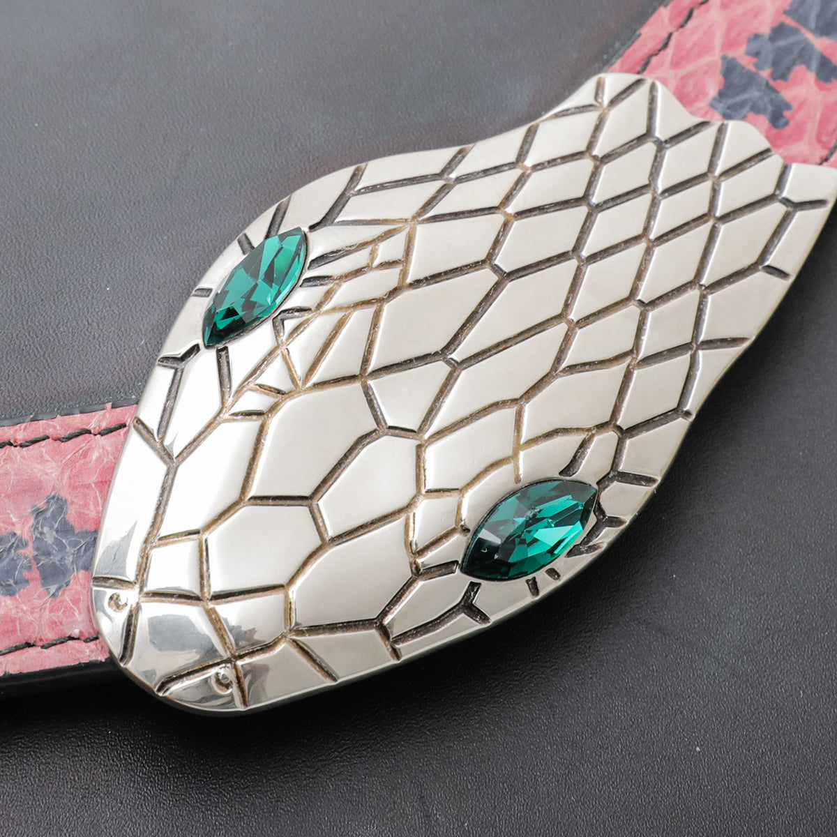 Gucci Black Lilith Snakeskin Chain Bag-Gucci-THE CLOSET