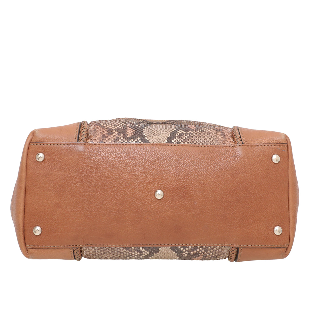 Gucci Brown Python Marrakech Tote Bag-Gucci-THE CLOSET