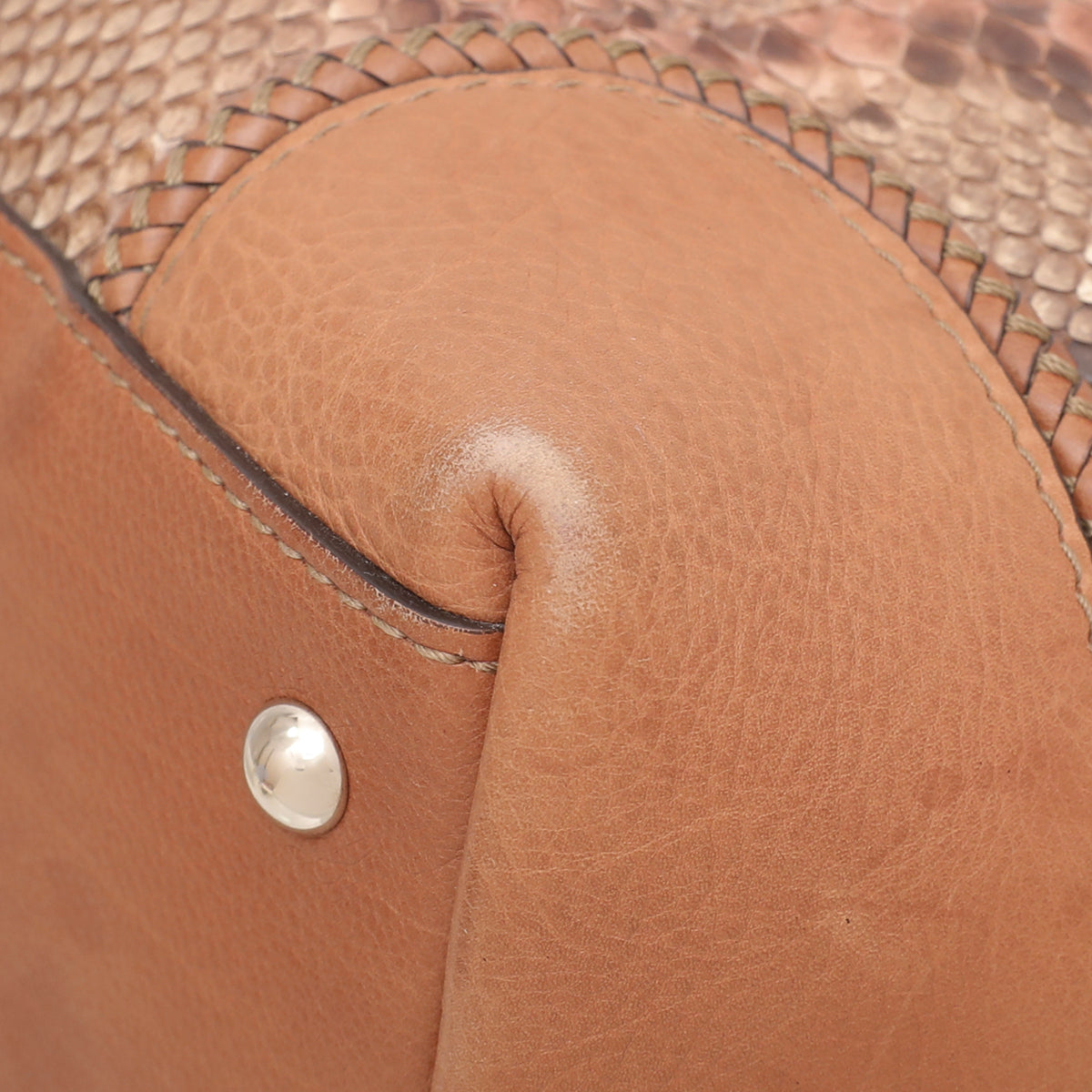 Gucci Brown Python Marrakech Tote Bag-Gucci-THE CLOSET