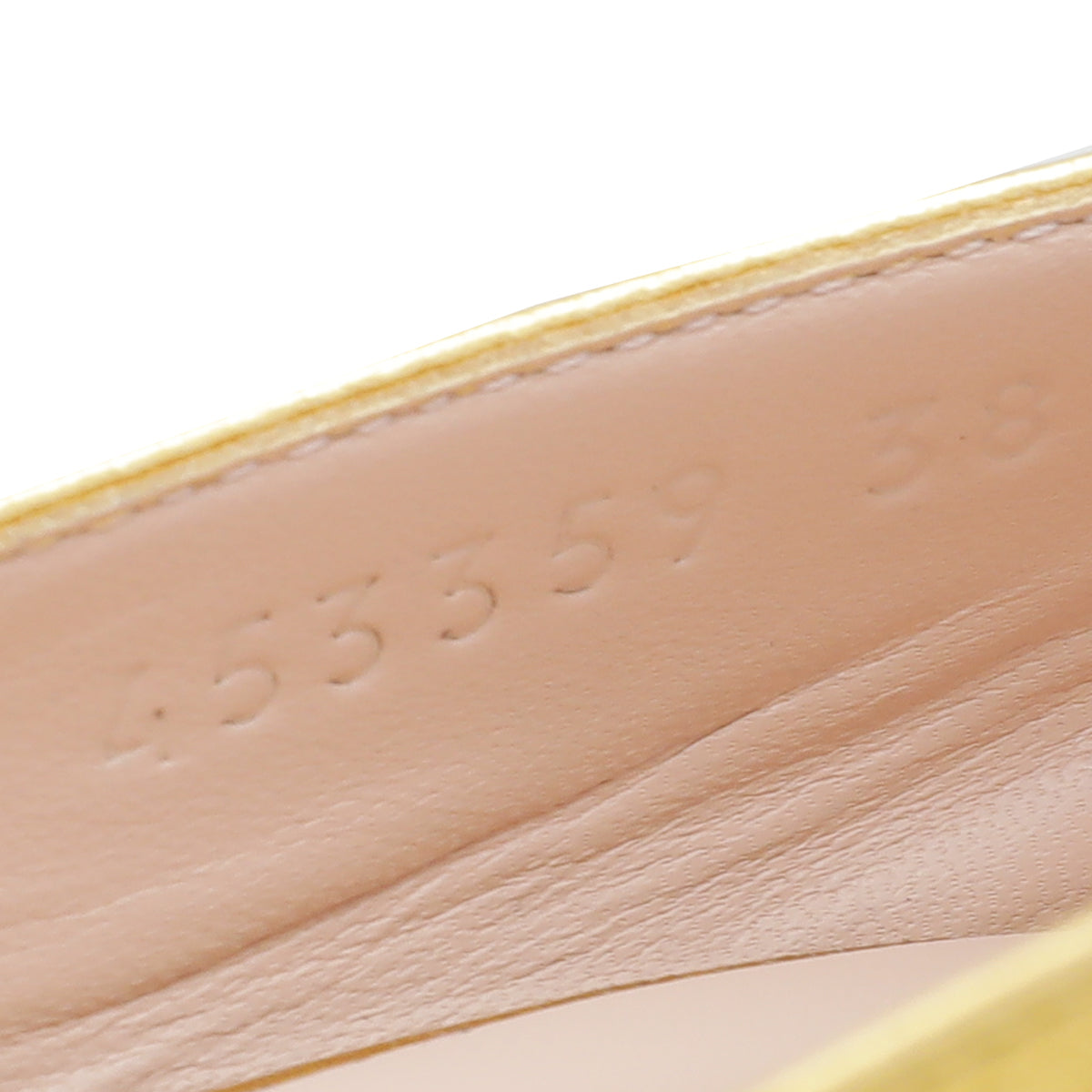 Gucci Metallic Gold Web Bow Rose Pump 38-Gucci-THE CLOSET