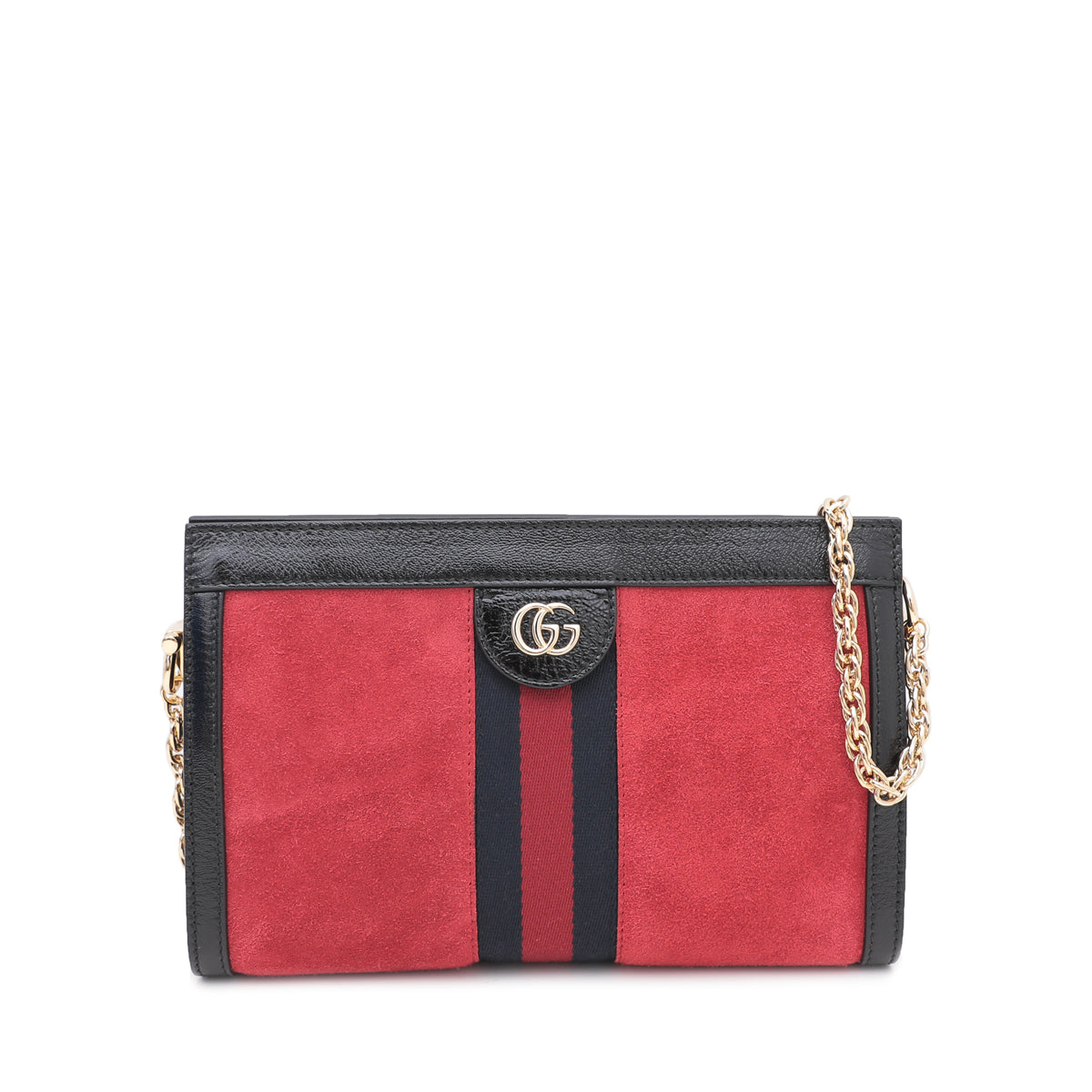 Gucci Bicolor Ophidia GG Suede Small Shoulder Bag-Gucci-THE CLOSET