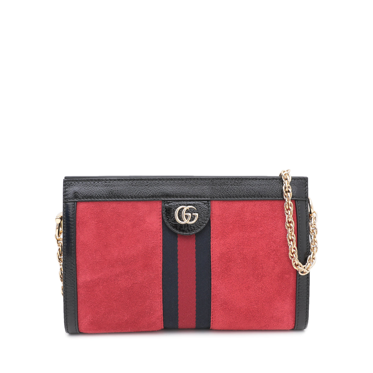 Gucci Bicolor Ophidia GG Suede Small Shoulder Bag