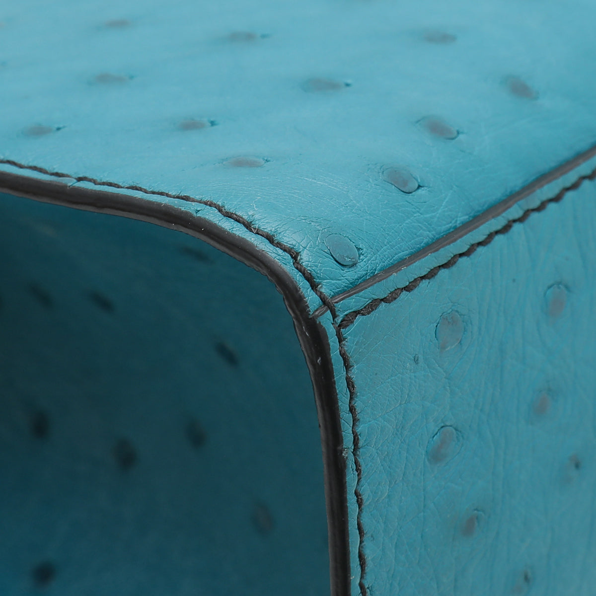 Gucci Turquoise Ostrich Emily GCC Exclusive 7-10 Bag-Gucci-THE CLOSET