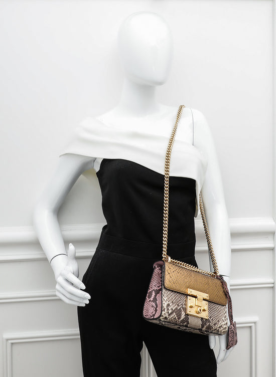 Gucci Padlock Mini Shoulder Bag in Natural