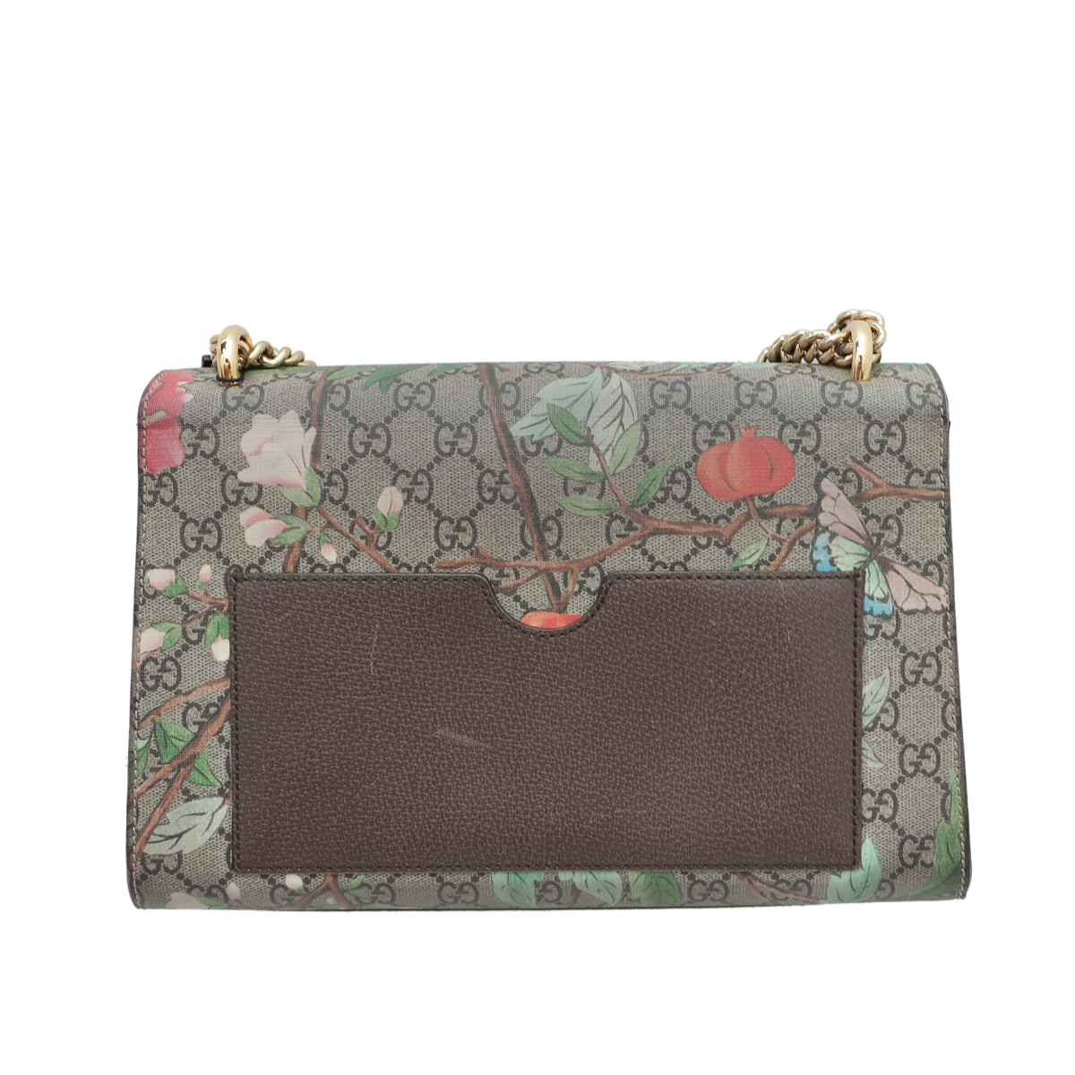 Gucci Ebony Multicolor Padlock Tian Print Medium Chain Bag-Gucci-THE CLOSET