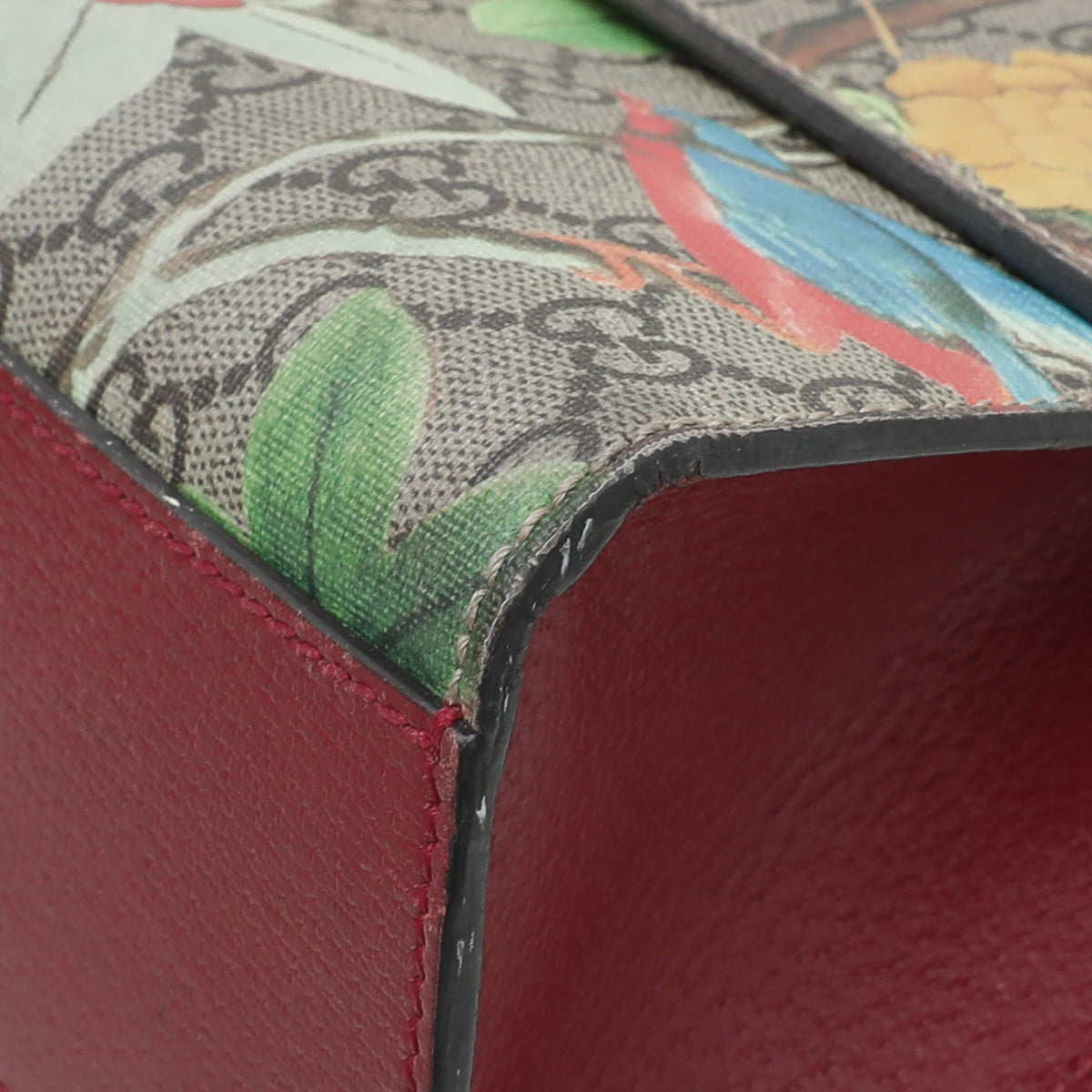 Gucci Ebony Multicolor Padlock Tian Print Medium Chain Bag-Gucci-THE CLOSET