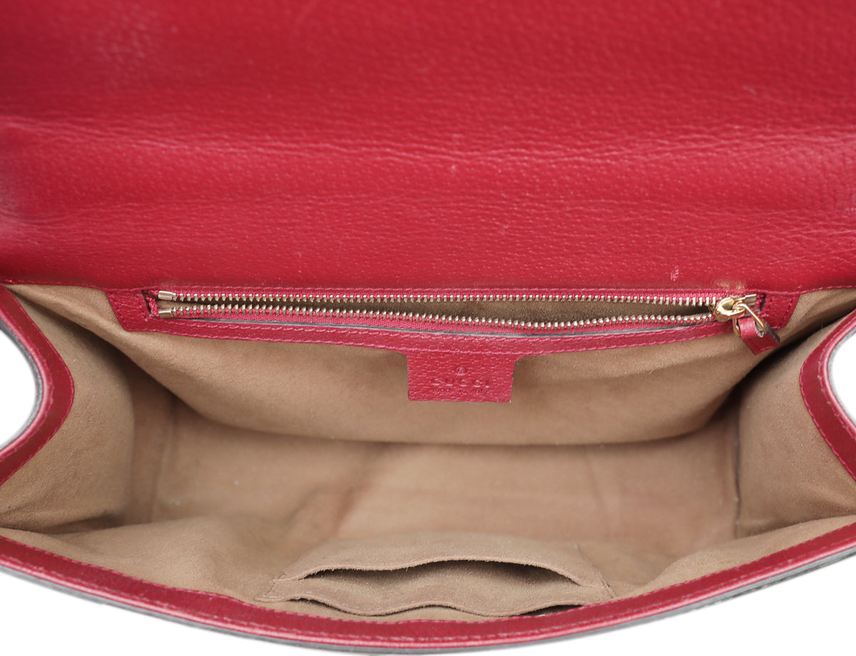 Gucci Ebony Multicolor Padlock Tian Print Medium Chain Bag-Gucci-THE CLOSET