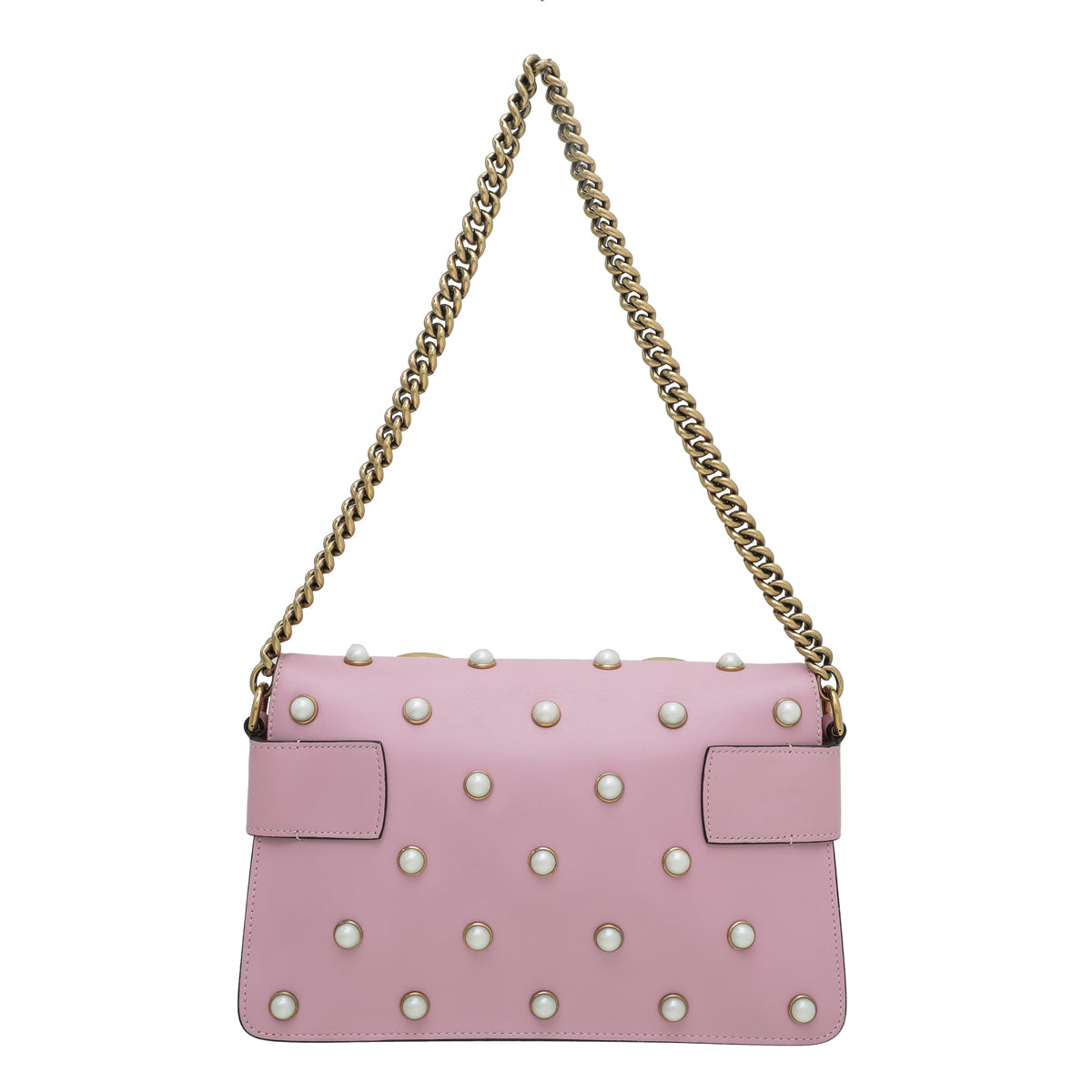 Gucci Pink Pearl Studded Queen Margaret Broadway Bag-Gucci-THE CLOSET