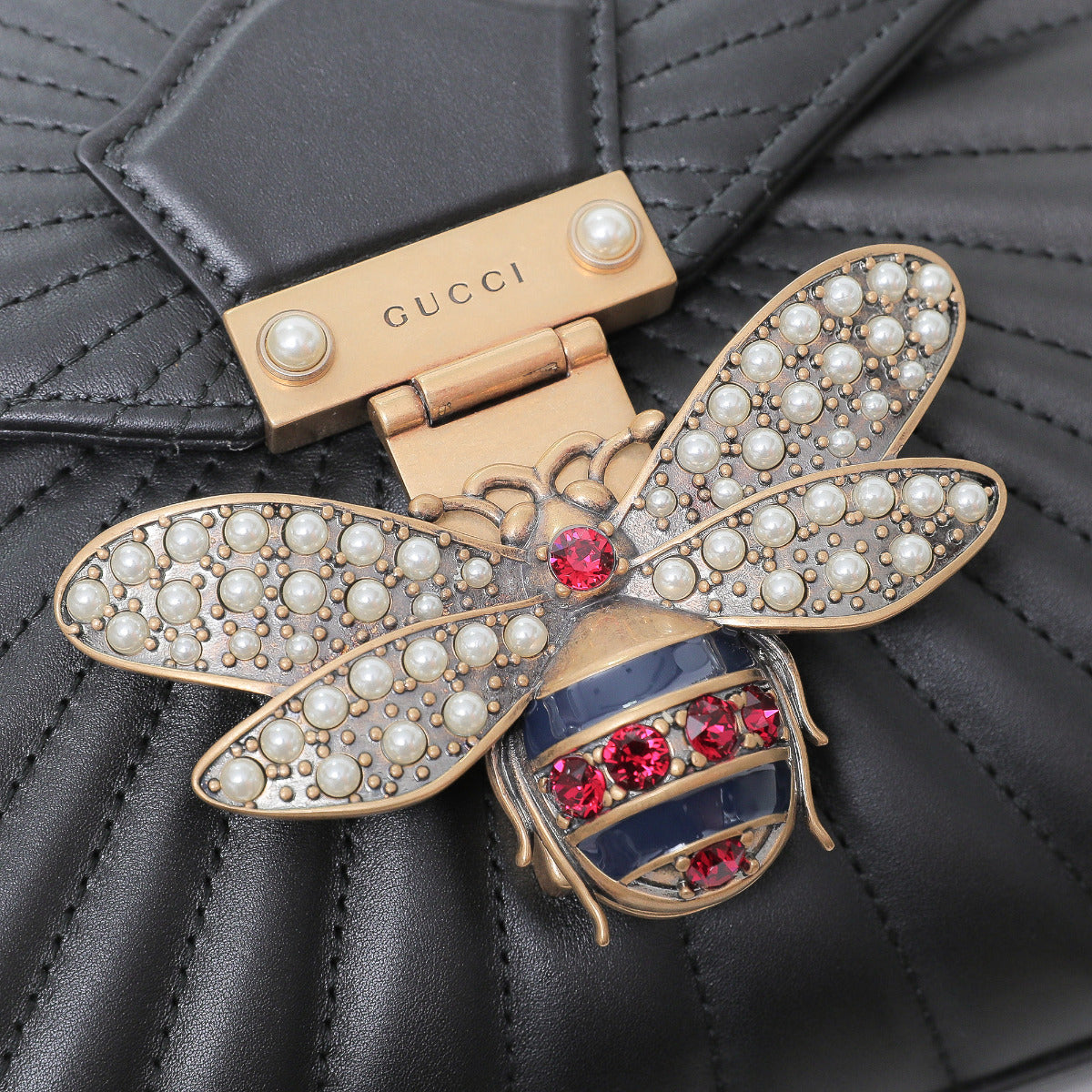 Gucci Black Queen Margaret Bamboo-Gucci-THE CLOSET