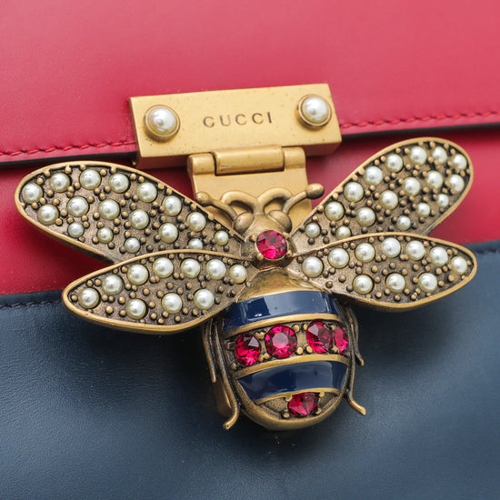Gucci Blue, Red, And White Leather Queen Margaret Top Handle Bag Aged Gold  Hardware Available For Immediate Sale At Sotheby's