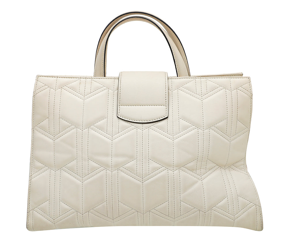 Gucci White Quilted Dionysus Large Tote Bag-Gucci-THE CLOSET