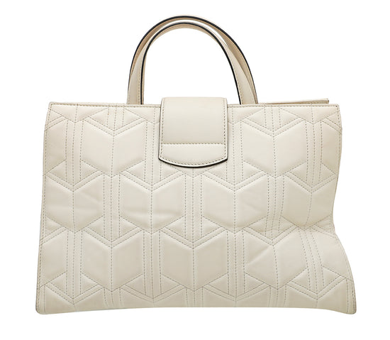 Gucci White Quilted Dionysus Large Tote Bag
