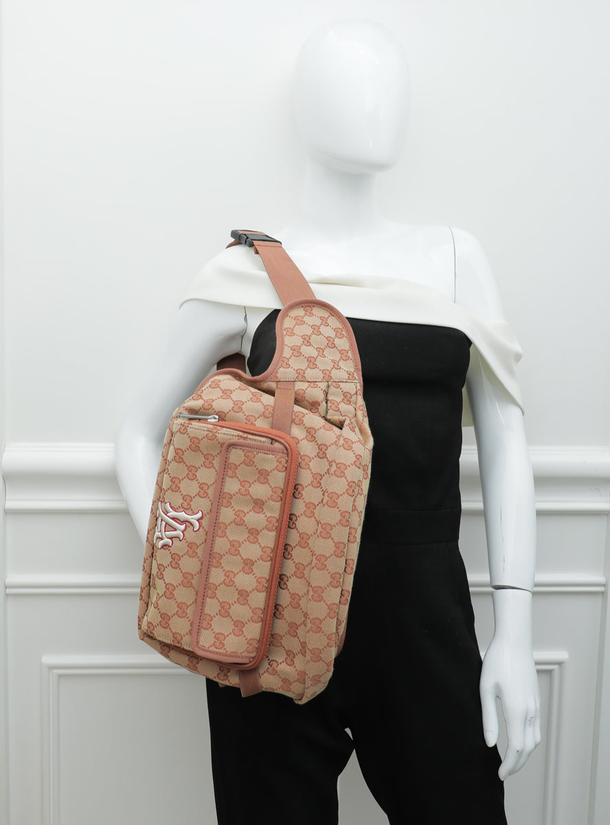 Gucci Beige Ruggine X MLB GG LA Dodgers Convertible Belt Bag-Gucci-THE CLOSET