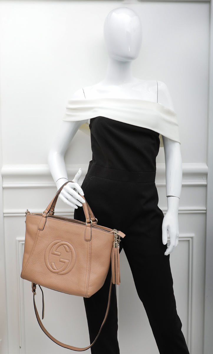 Gucci Nude Soho Convertible Tote Bag-Gucci-THE CLOSET