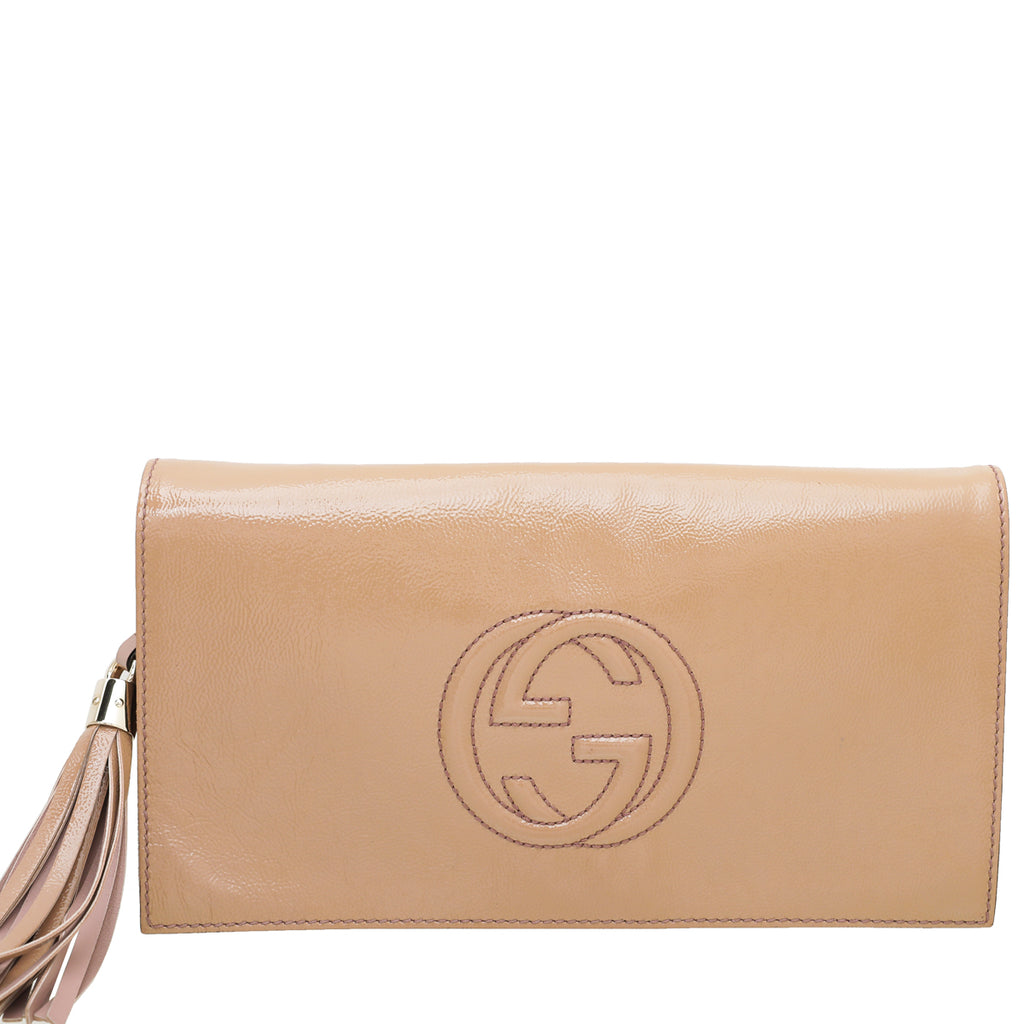 Gucci nude clutch 2025
