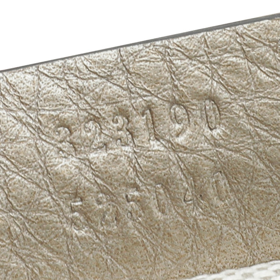Gucci Metallic Champagne Soho Tassel Flap Chain Bag