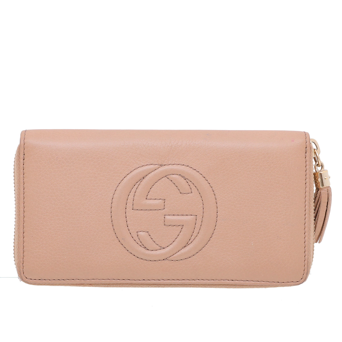 Gucci Light Brown Soho Zip Around Wallet-Gucci-THE CLOSET
