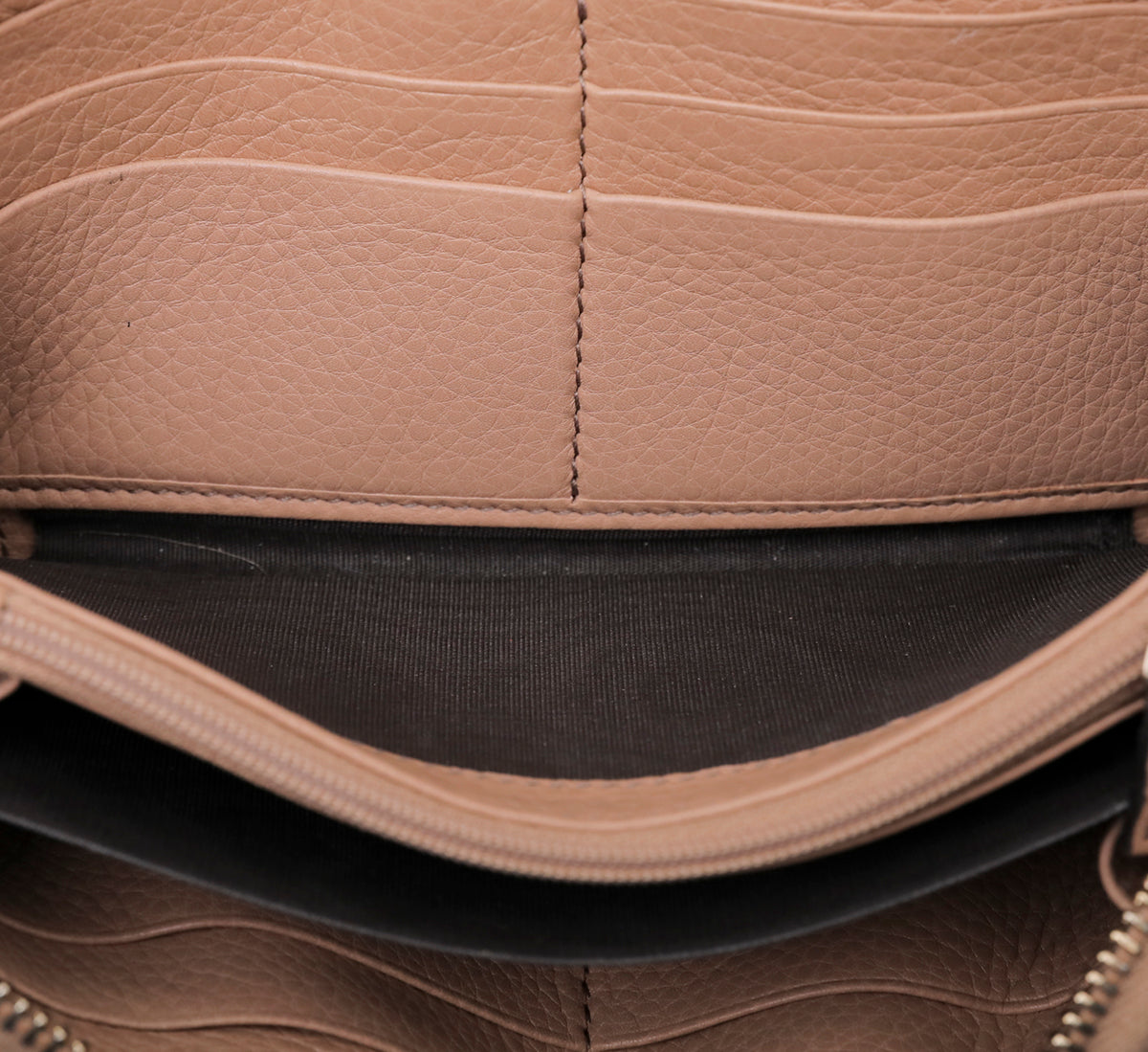 Gucci Light Brown Soho Zip Around Wallet-Gucci-THE CLOSET