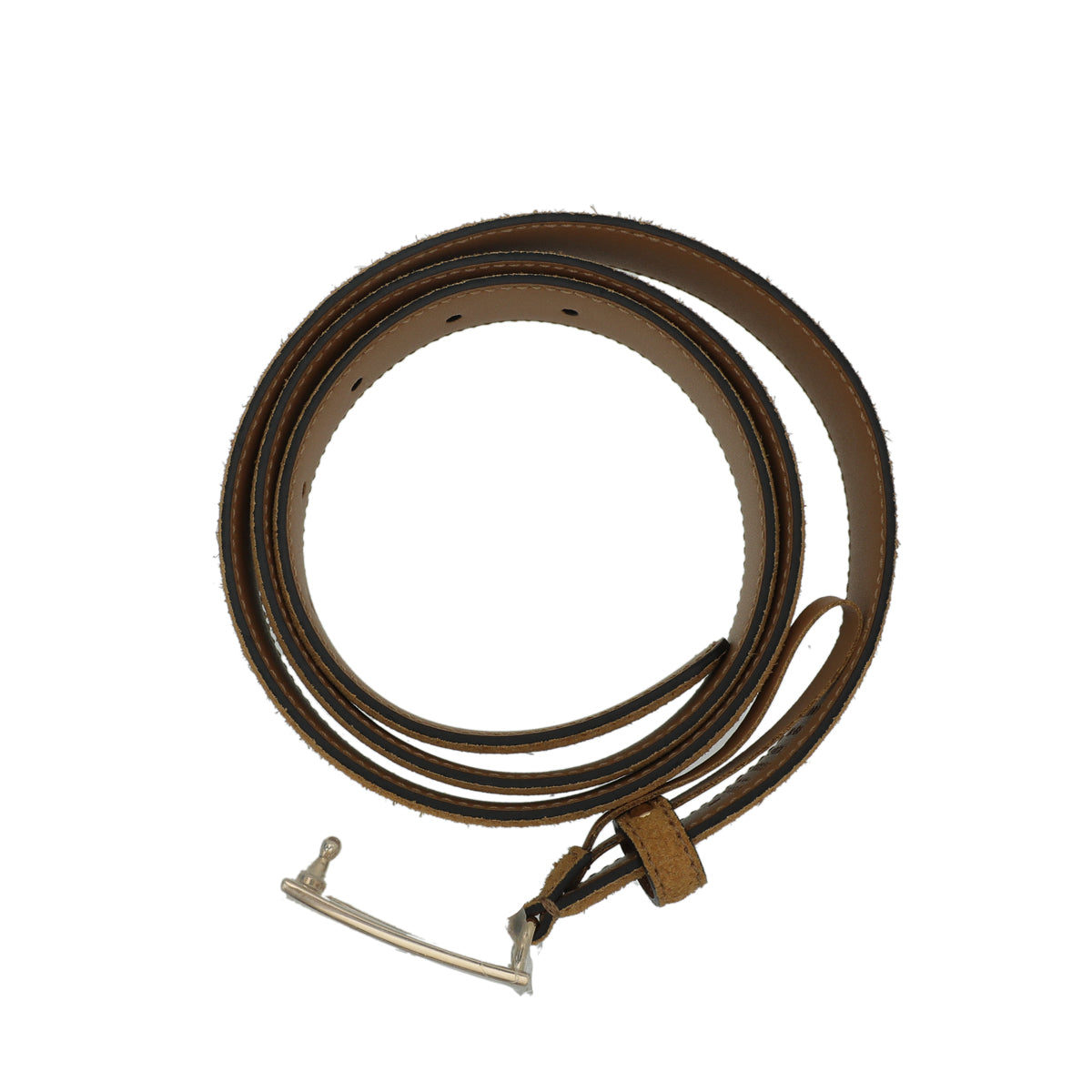 Gucci Mustard Suede Square G Buckle Belt 30-Gucci-THE CLOSET