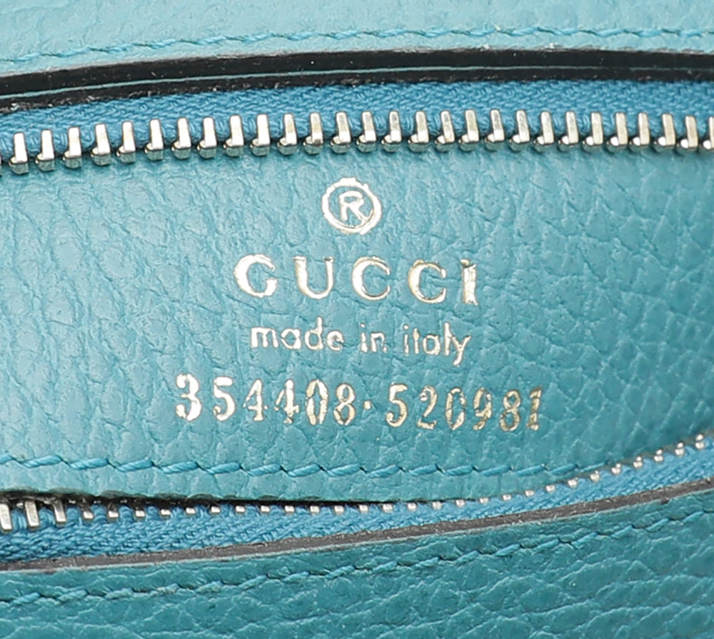 Gucci Blue Swing Small Tote Bag