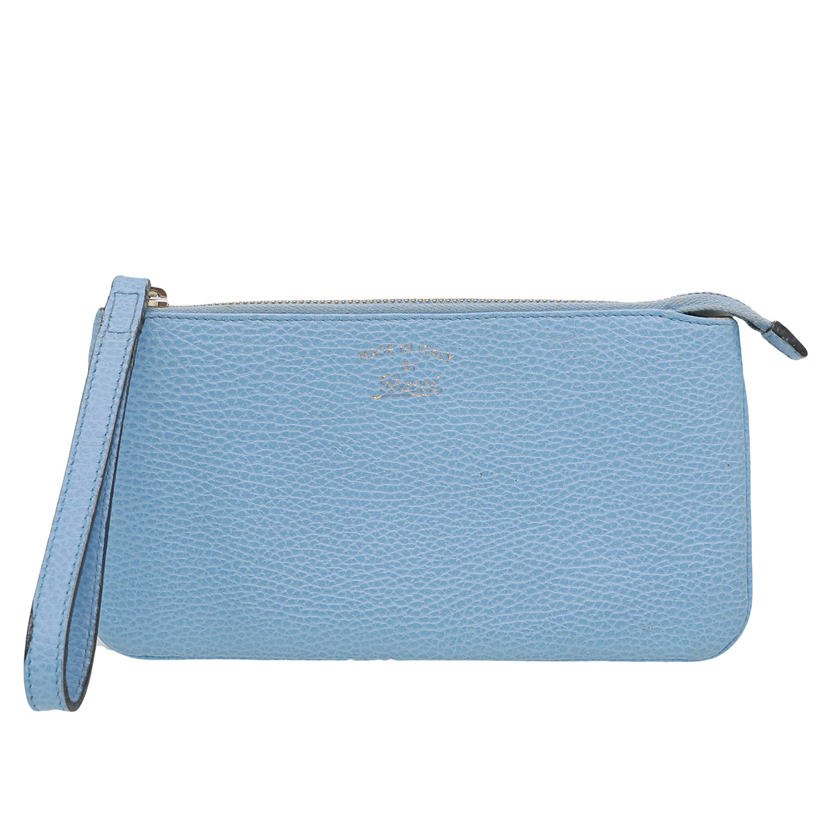 Gucci Light Blue Swing Wristlet Pouch-Gucci-THE CLOSET
