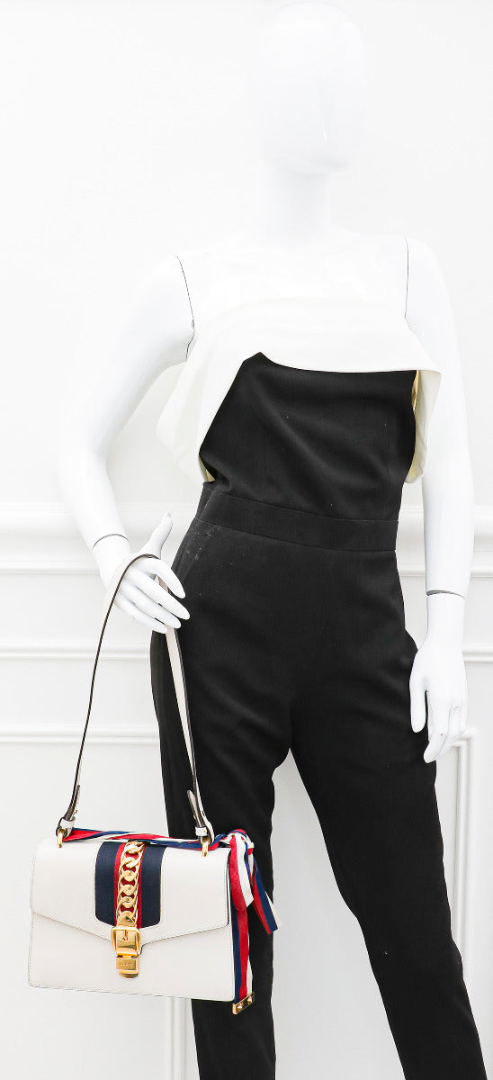 Gucci White Sylvie Small Bag-Gucci-THE CLOSET