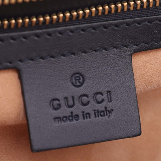 Gucci Navy Blue Sylvie Medium Bag