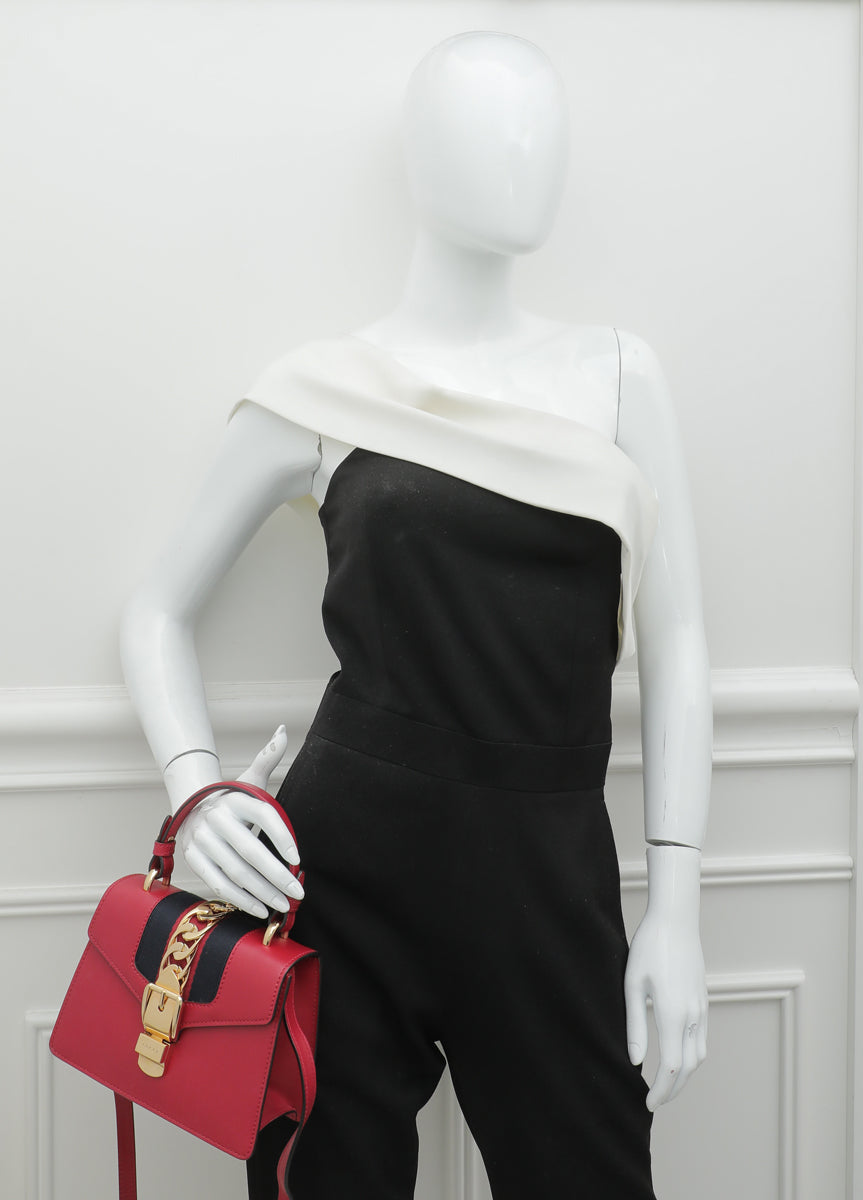 Gucci Red Sylvie Mini Top Handle Bag-Gucci-THE CLOSET