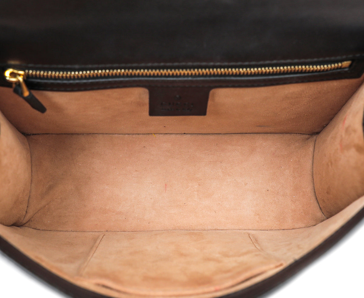 Gucci Black Sylvie Shoulder Bag Small-Gucci-THE CLOSET