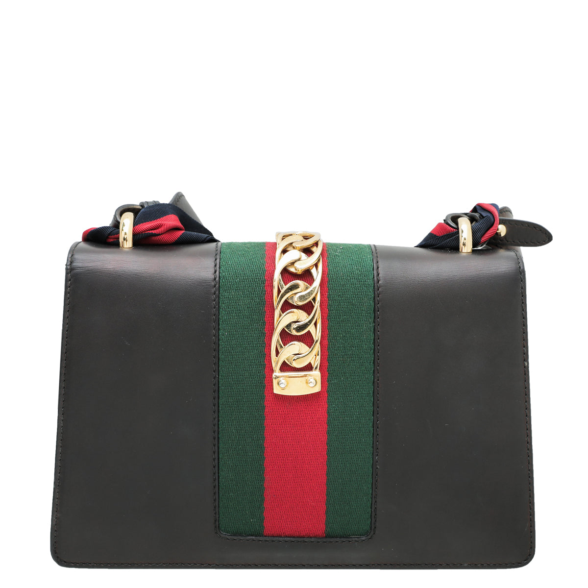 Gucci Black Sylvie Shoulder Bag Small-Gucci-THE CLOSET