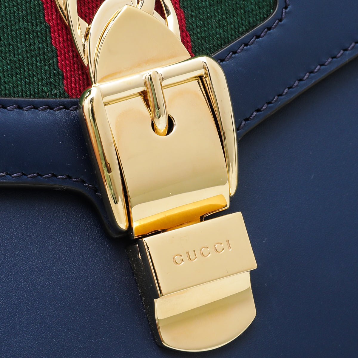 Gucci Blue Sylvie Small Bag-Gucci-THE CLOSET