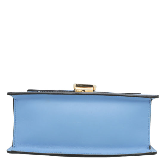 Gucci Blue Sylvie Top Handle Mini Bag