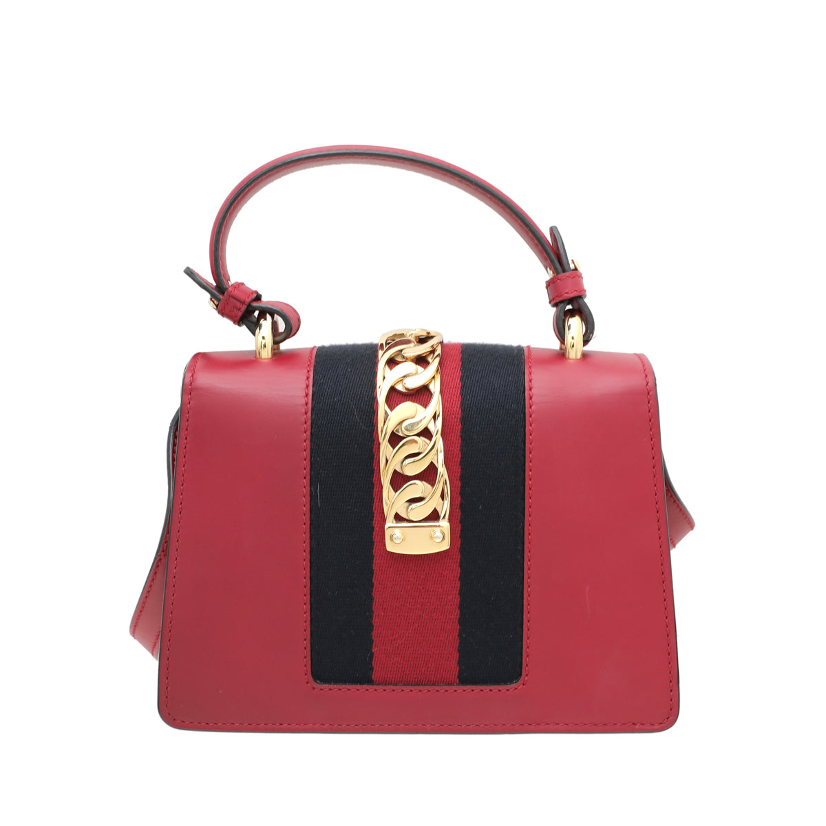 Gucci Red Sylvie Top Handle Mini Bag-Gucci-THE CLOSET