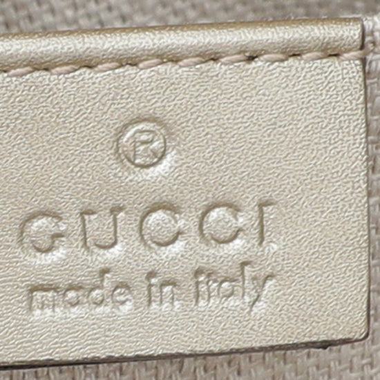 Gucci Metallic Gold Webby Bee Camera Bag