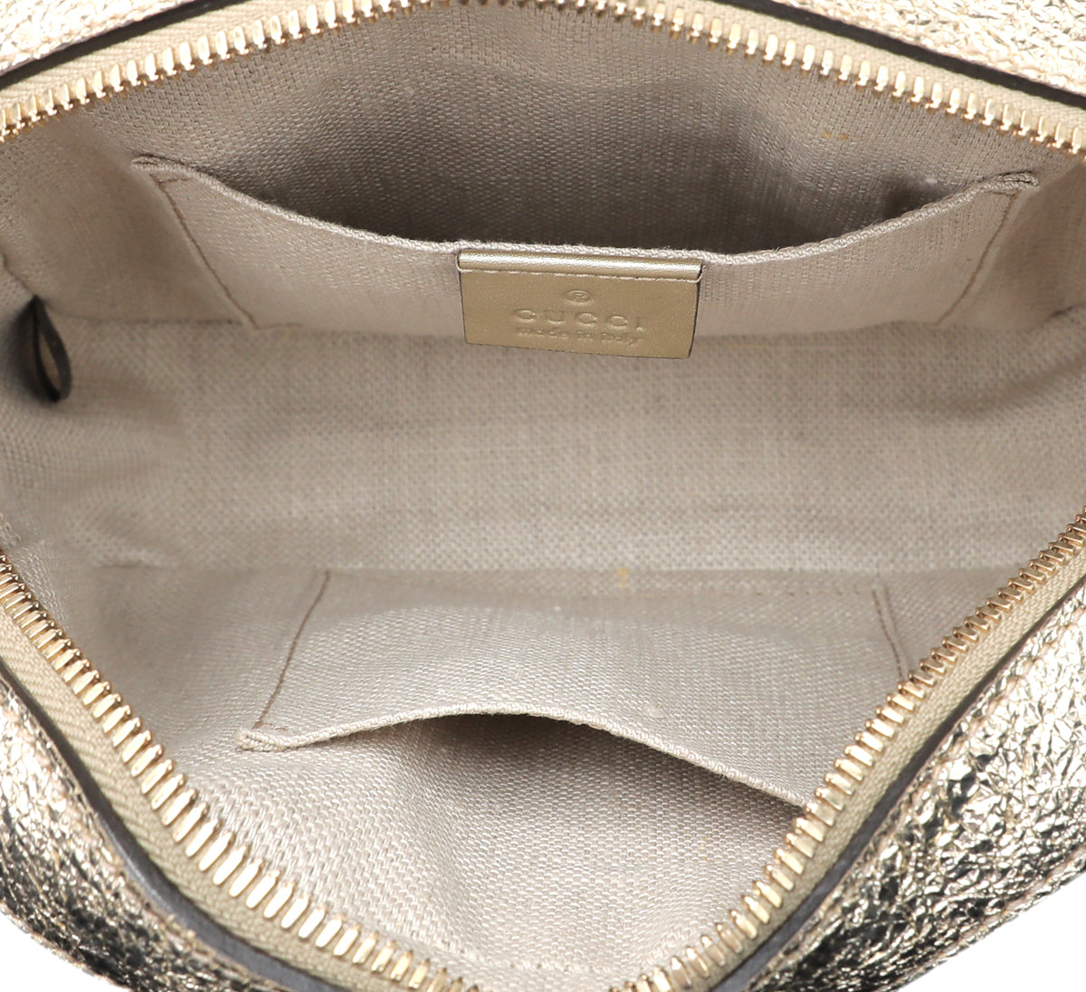 Gucci Metallic Gold Webby Bee Camera Bag-Gucci-THE CLOSET
