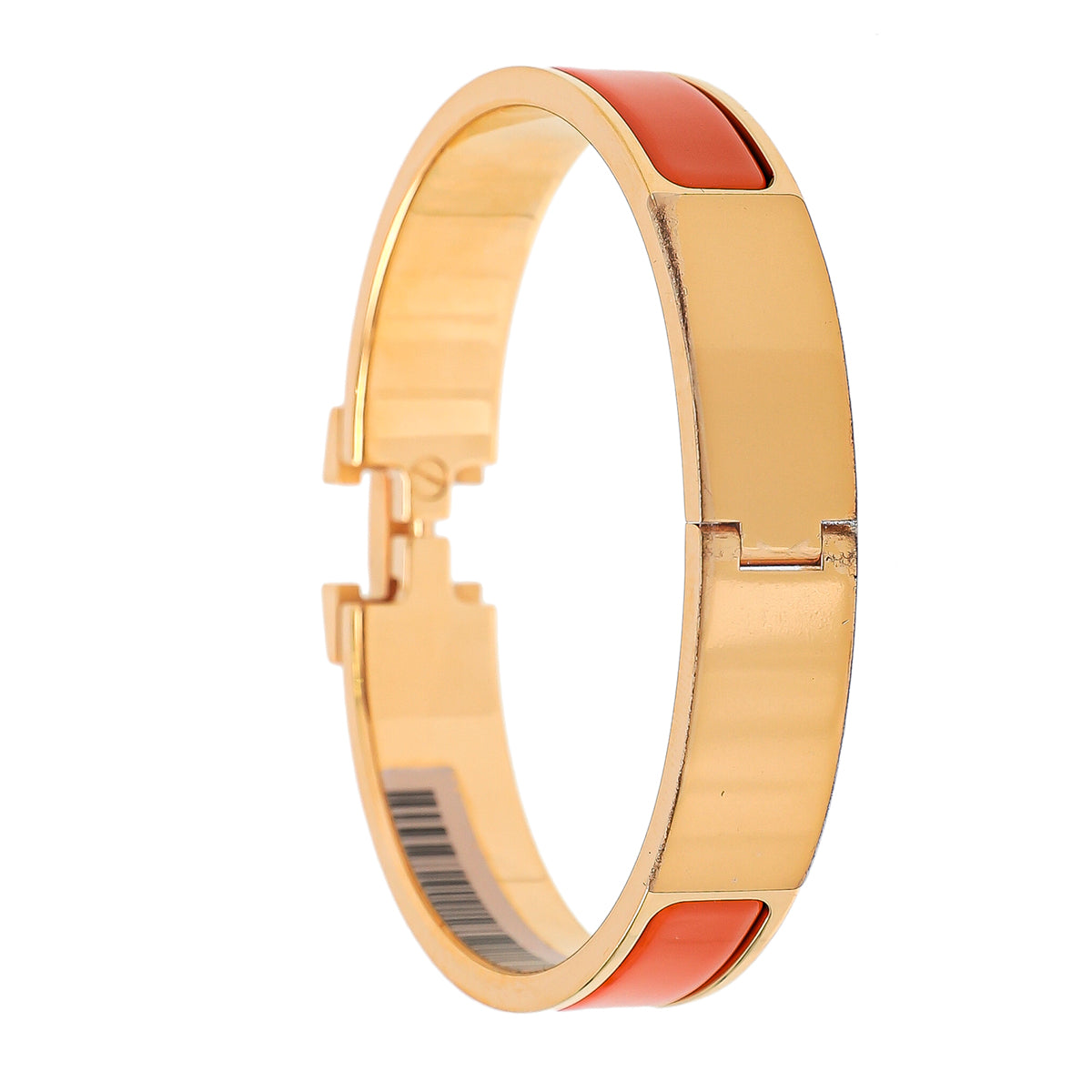 Herme Orange Clic H Bracelet-Hermes-THE CLOSET