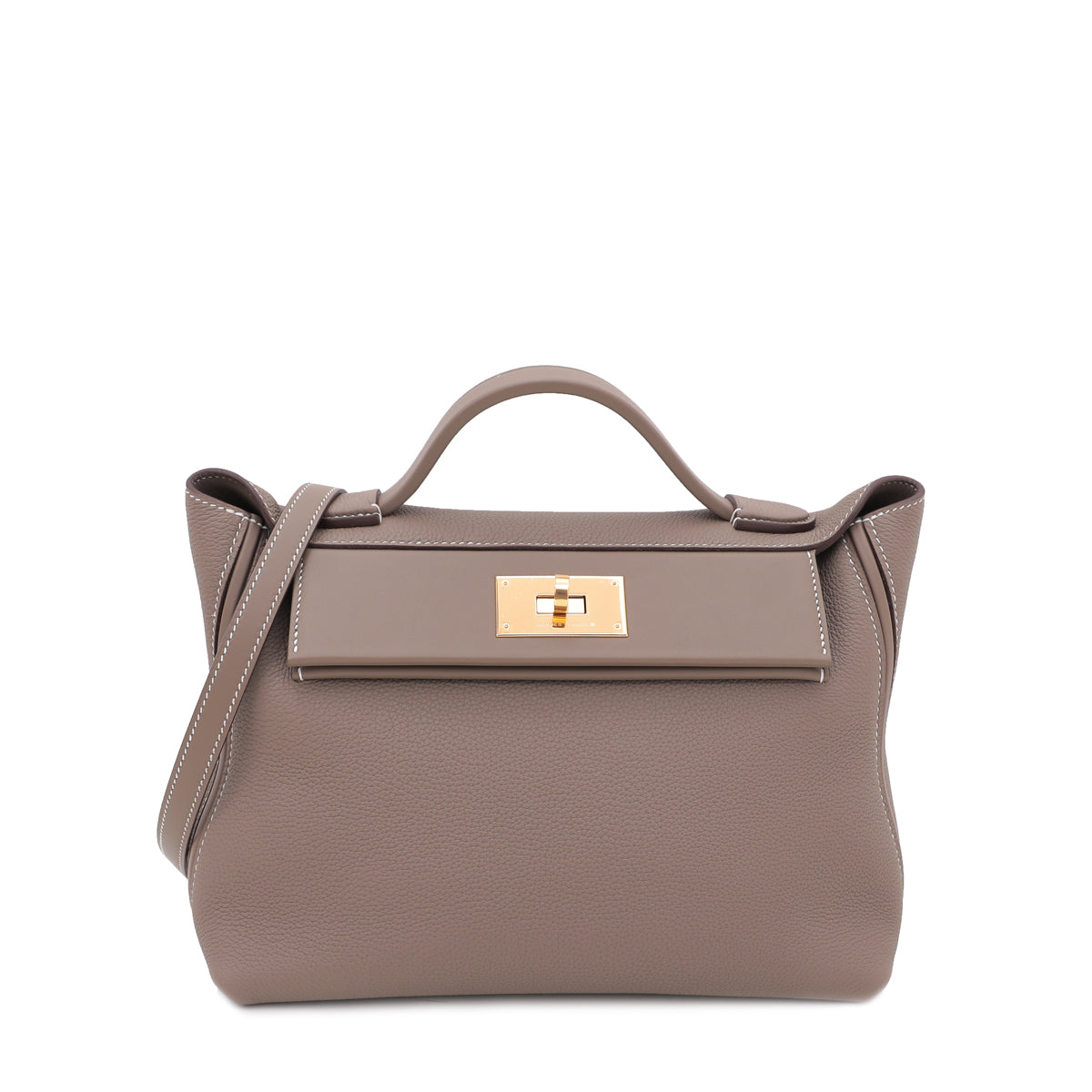 Hermes Etoupe Togo Swift 24-24 29 Bag-Hermes-THE CLOSET