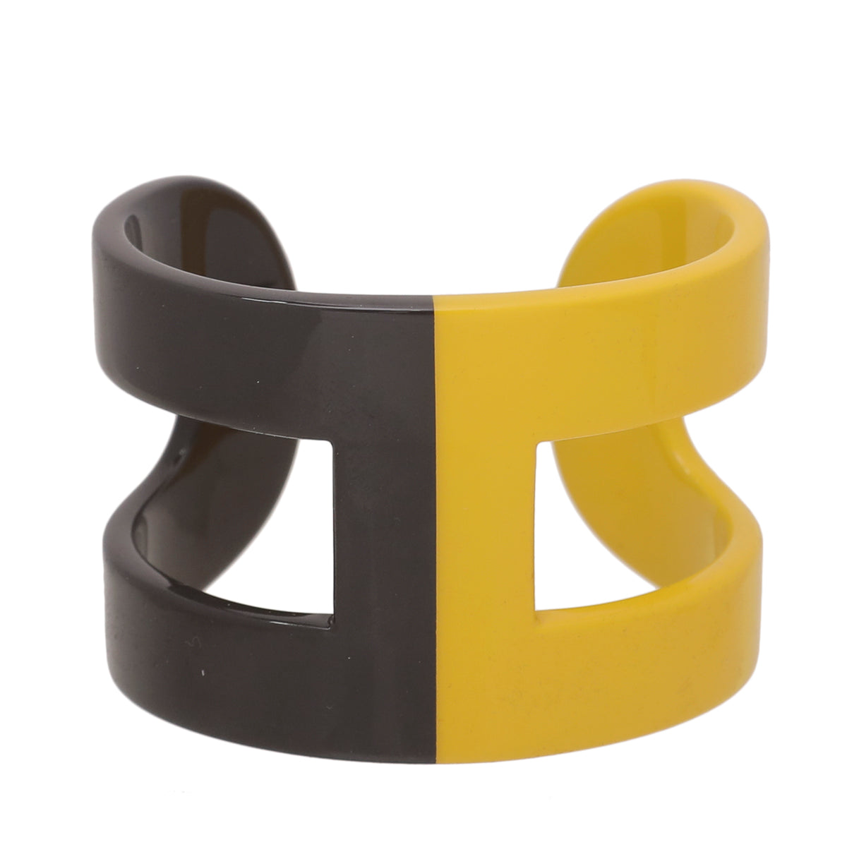 Hermes Bicolor Ano Lacquered Wood Bracelet-Hermes-THE CLOSET