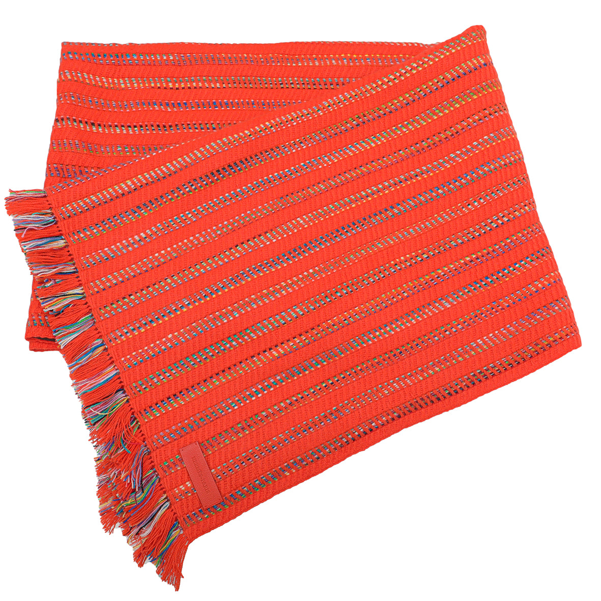 Hermes Orange VIF Astro Stripes Cashmere Stole-Hermes-THE CLOSET