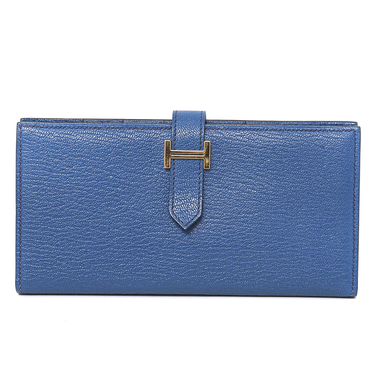 Hermes Bleu De Galice Bearn Classic Wallet