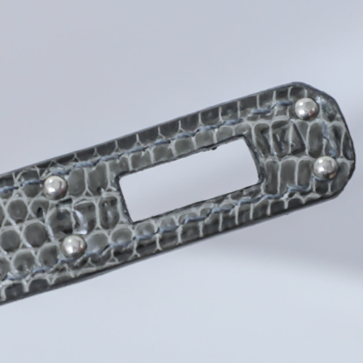 Hermes Gris Fonce Lizard Birikin 25-Hermes-THE CLOSET