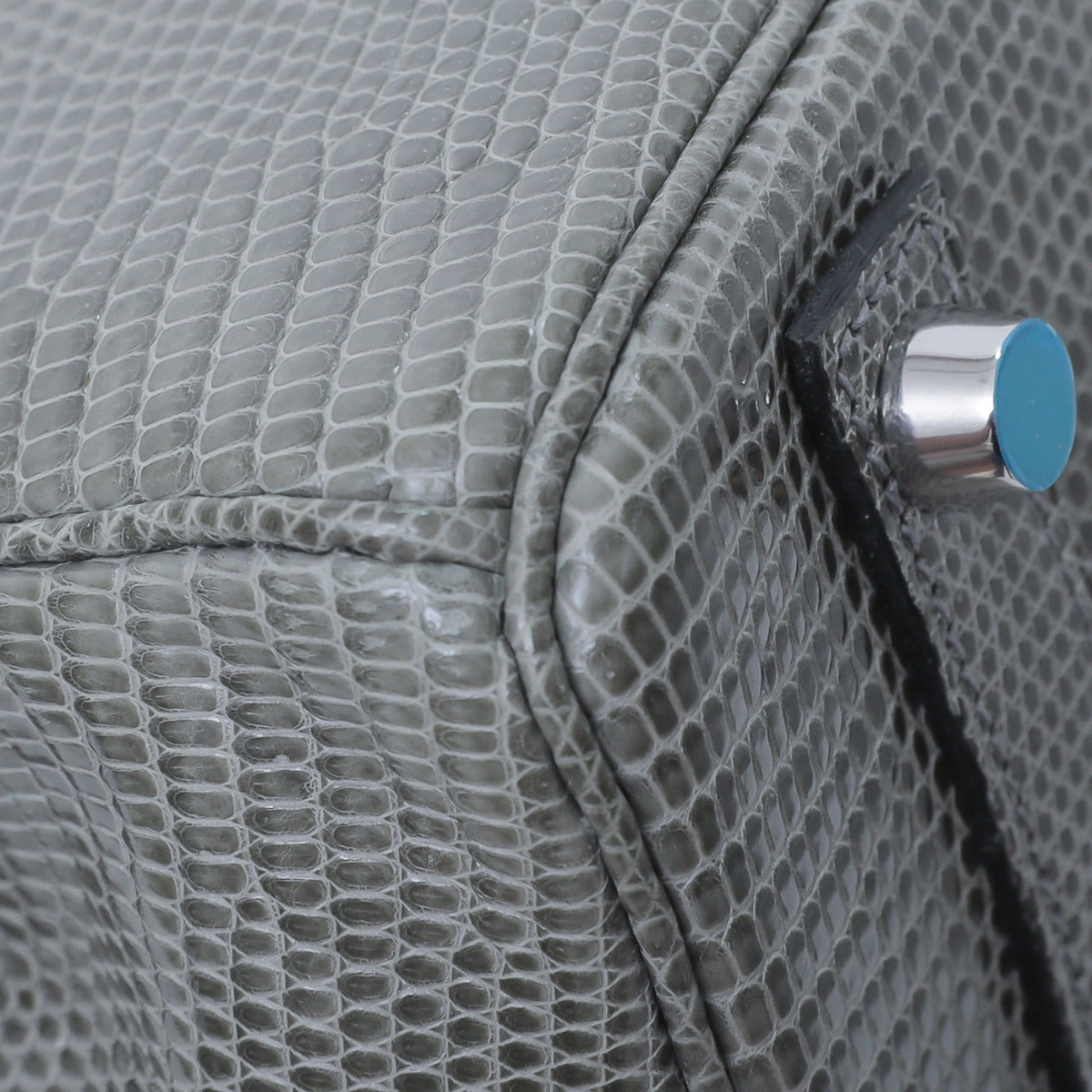 Hermes Gris Fonce Lizard Birikin 25-Hermes-THE CLOSET