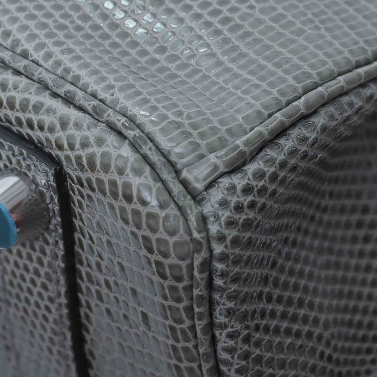 Hermes Gris Fonce Lizard Birikin 25-Hermes-THE CLOSET