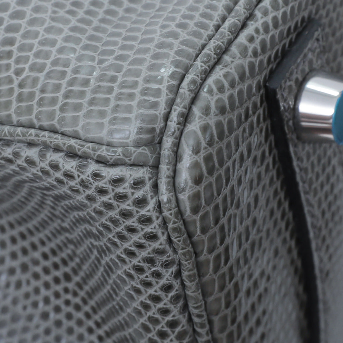 Hermes Gris Fonce Lizard Birikin 25-Hermes-THE CLOSET